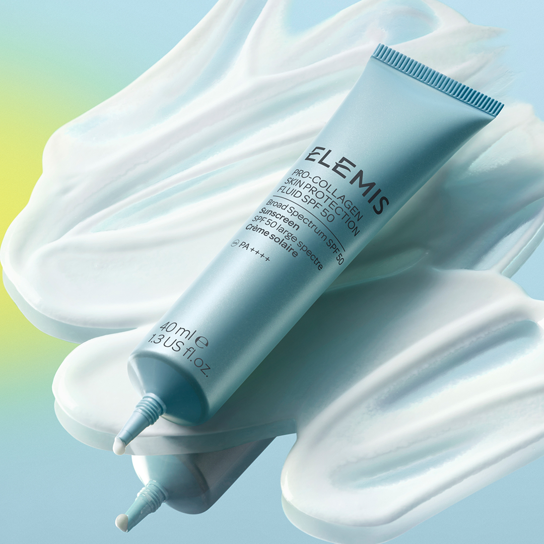 Легкий сонцезахисний крем-флюїд SPF50 ELEMIS Pro-Collagen Skin Protection Fluid SPF50